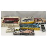 Assorted Plastic Model Kits & Die-Cast Truck
