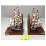 Nautical Ship Bookends 9in x 6in