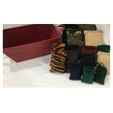Assorted Chalk Bags w/ Storage Bin