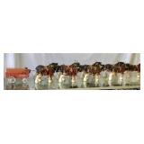 Amazing Budweiser Clydesdale Team Figurine Set