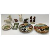 Assorted Decorative Figurines And Plates