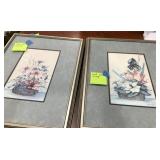 Pair Of Beautiful Floral Prints Size 23x18