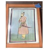 Vtg Mughal Style Miniature Painting
