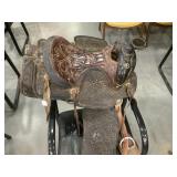 Big Horn Tuffy Western Saddle Floral Tooled