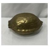 Vintage Brass Walnut Nutcracker