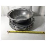 Vtg Carson Pewter Serving Bowl
