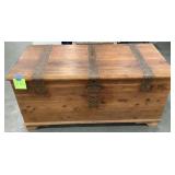 Amazing Vtg 2 Section Cedar Hope Chest