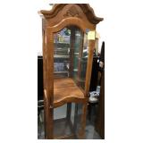 Vtg Traditional Curio Cabinet 76 In