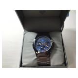 Geoffrey Beene Men's Blue Diamond Watch