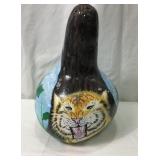 Hand-Painted Tiger Gourd Birdhouse