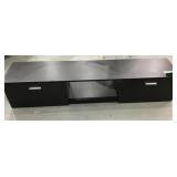 Modern Black Media Console Size 63x14x12