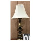 Vtg Brass Table Lamp Small