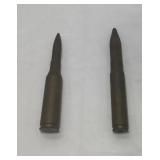 Two Large Caliber Artillery Shell Casings