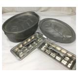 H.A.B. Co. Piqua Aluminum Roaster And Trays