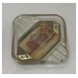 Vintage Souvenir Glass Ashtray
