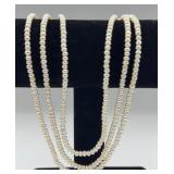 Rachel Parcell multi strand pearl necklace 18"