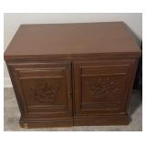 The sewing cabinet/table. 38x21x31"