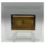 Vtg framed Chinese 999.9 gold leaf calligraphy
