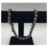 South Sea type Tahitian pearl necklace. 24"