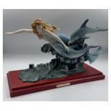 Mermaid and dolphin figurine Vivian Collection