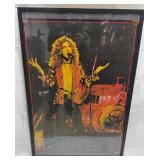 Framed Robert Plant poster. 25ï¿½x37ï¿½