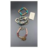 Multi color beaded bracelets