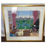 Boston Public Garden"  print by Thomas McKnight.