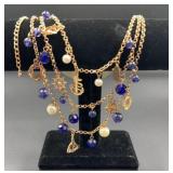 statement necklace multi-strand cascade choker