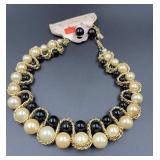 18ï¿½ statement necklace double-layered pearl type