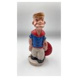 Vtg Popeye The Sailor Man cast iron coin bank. 7ï¿½