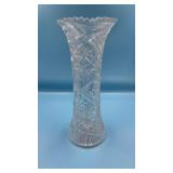 Cut glass vase. 12ï¿½