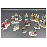 Christmas village town folk