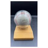 Autographed Baseball in Display Case  Signatures