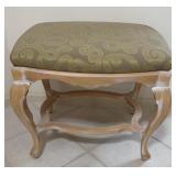Queen Anne style vanity seat. 24x18x18'