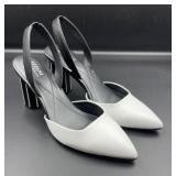 Alfani Step n Flex block heel slingback pumps.