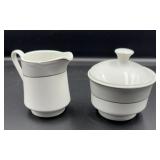 Gibson Elite bone China cream & sugar