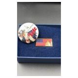 Uncle Sam & American Flag Pins from U.S. Capitol