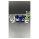 New York Yankees shot glasses