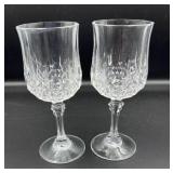 VTG Cristal D'Arques style cut crystal glasses