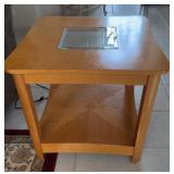 Wooden end table. 25x25x24'