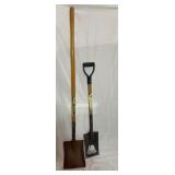 Flat end shovel & border shovel
