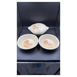 Ceramica Ternana Italy soup server & bowls