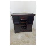 Expandable wine bar cabinet. 36"x36"