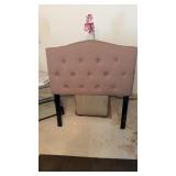 Twin bed padded headboard