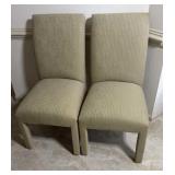 AptDeco style fully upholstered contemporary side