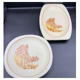 Ceramica Ternana Italy serving dishes. 14' & 11'