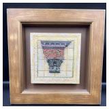 framed architectural Corinthian column wall art.