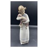 Lladró "Girl with Lamb" Porcelain figurine. 8"