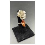 Silver tone rings. Size 7 & 8