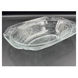 Indiana Glass 'Recollection' 10' clear oval